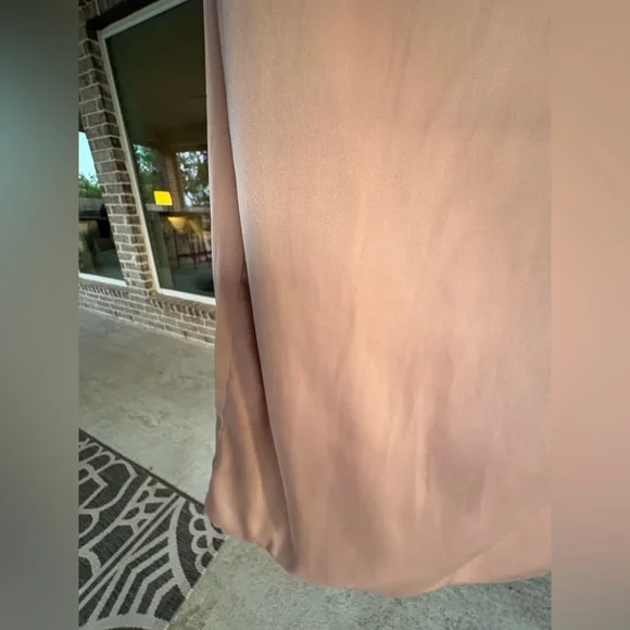 Oh Polly Pink Satin Cowl Neck Dress - Picture 11 of 11